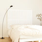 Cabeceira de cama de parede madeira maciça pinho branco 106x3x91,5 cm