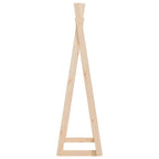 Perchero de madera maciza de pino 100x45x150 cm