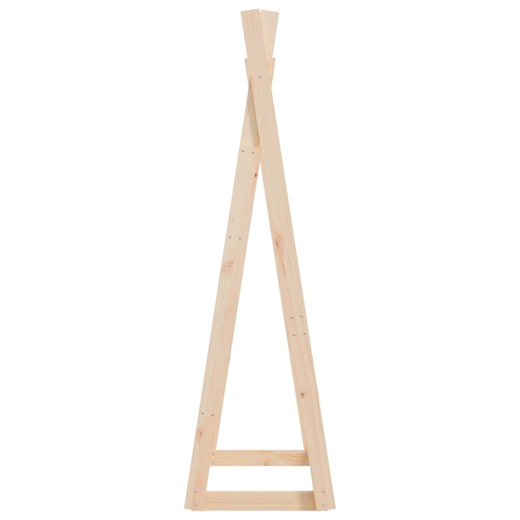 Perchero de madera maciza de pino 100x45x150 cm