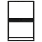 Soporte neumáticos madera maciza de pino negro 120x40x180 cm