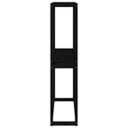 Soporte neumáticos madera maciza de pino negro 120x40x180 cm