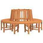 Banco de árbol circular madera maciza eucalipto Ø208 cm