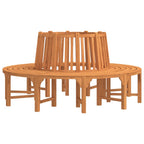 Banco de árbol circular madera maciza eucalipto Ø208 cm