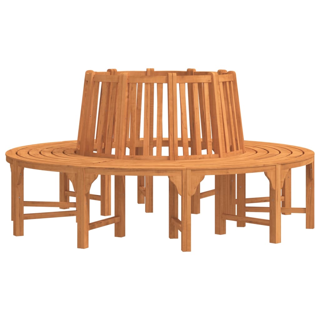 Banco de árbol circular madera maciza eucalipto Ø208 cm
