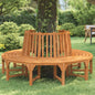 Banco de árbol circular madera maciza eucalipto Ø208 cm