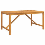 Conjunto de Comedor de Jardín 7 pcs Marrón