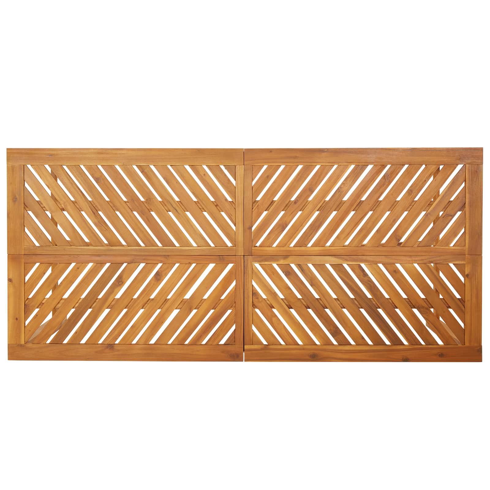 Conjunto de Comedor de Jardín 9 pcs Marrón
