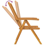 Conjunto de Comedor de Jardín 3 pcs Marrón