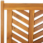 Conjunto de Refeição de Jardim 3 pçs Castanho