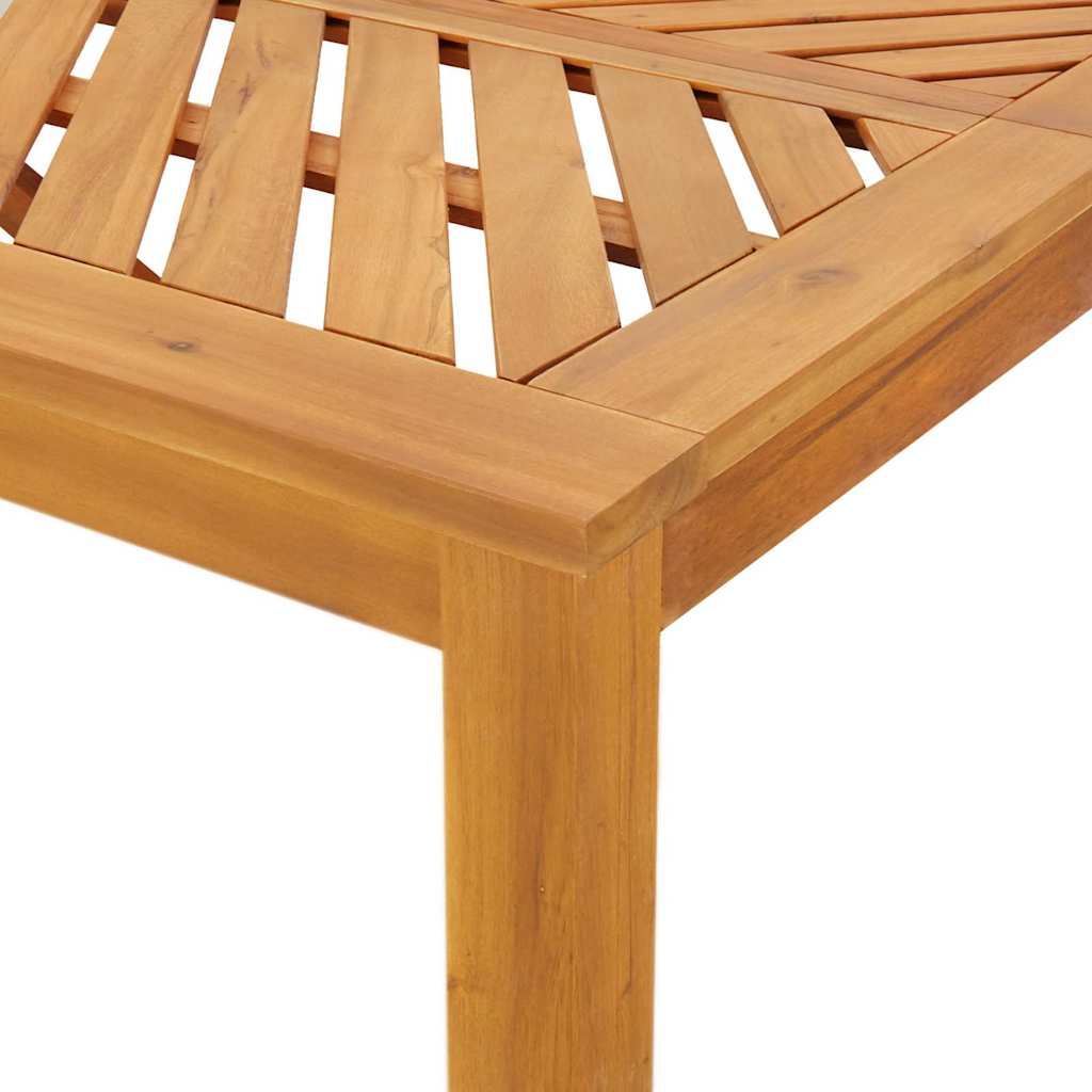 Conjunto de Refeição de Jardim 3 pçs Castanho