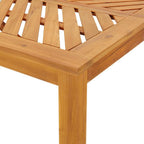 Conjunto de Refeição de Jardim 3 pçs Castanho