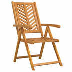 Conjunto de Refeição de Jardim 3 pçs Castanho
