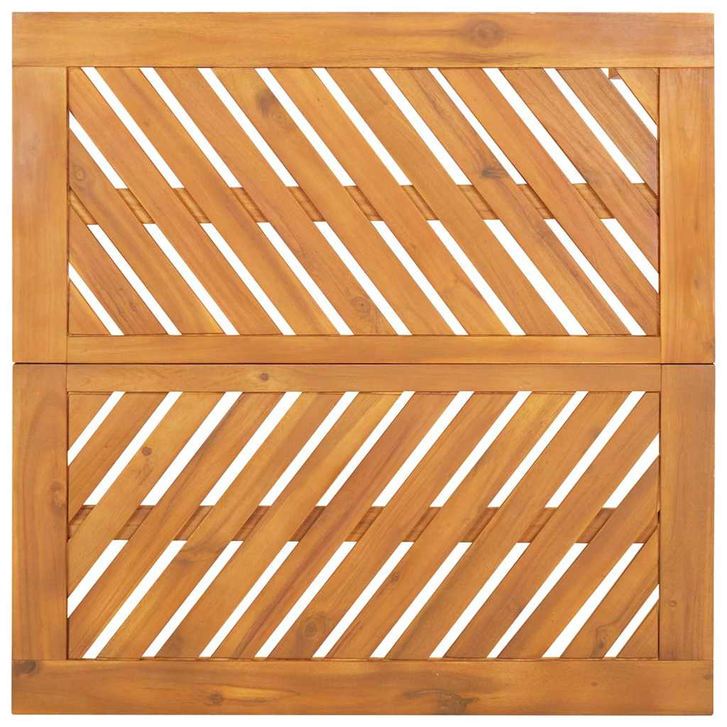 Conjunto de Refeição de Jardim 3 pçs Castanho