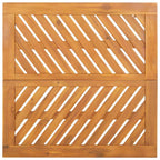 Conjunto de Refeição de Jardim 3 pçs Castanho
