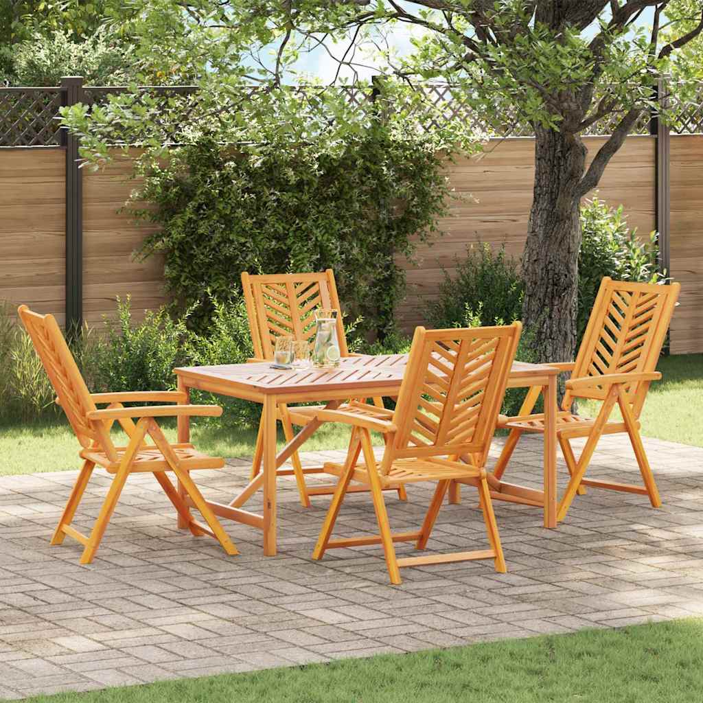 Conjunto de Comedor de Jardín 3 pcs Marrón