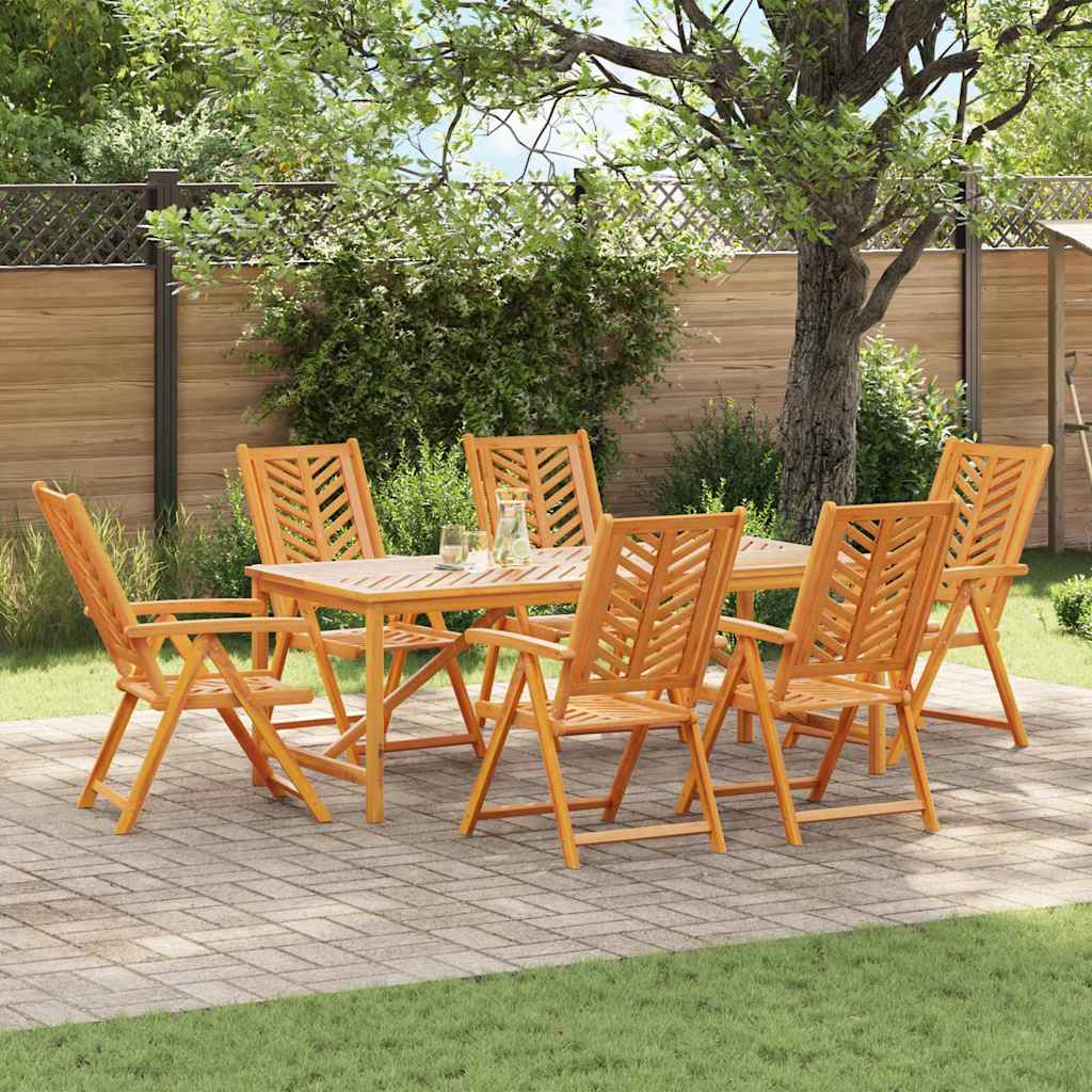 Conjunto de Comedor de Jardín 3 pcs Marrón