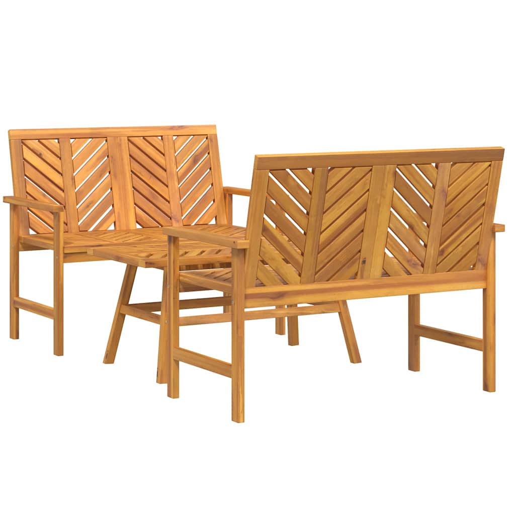 Conjunto de Sofás de Jardín 3 pcs Marrón