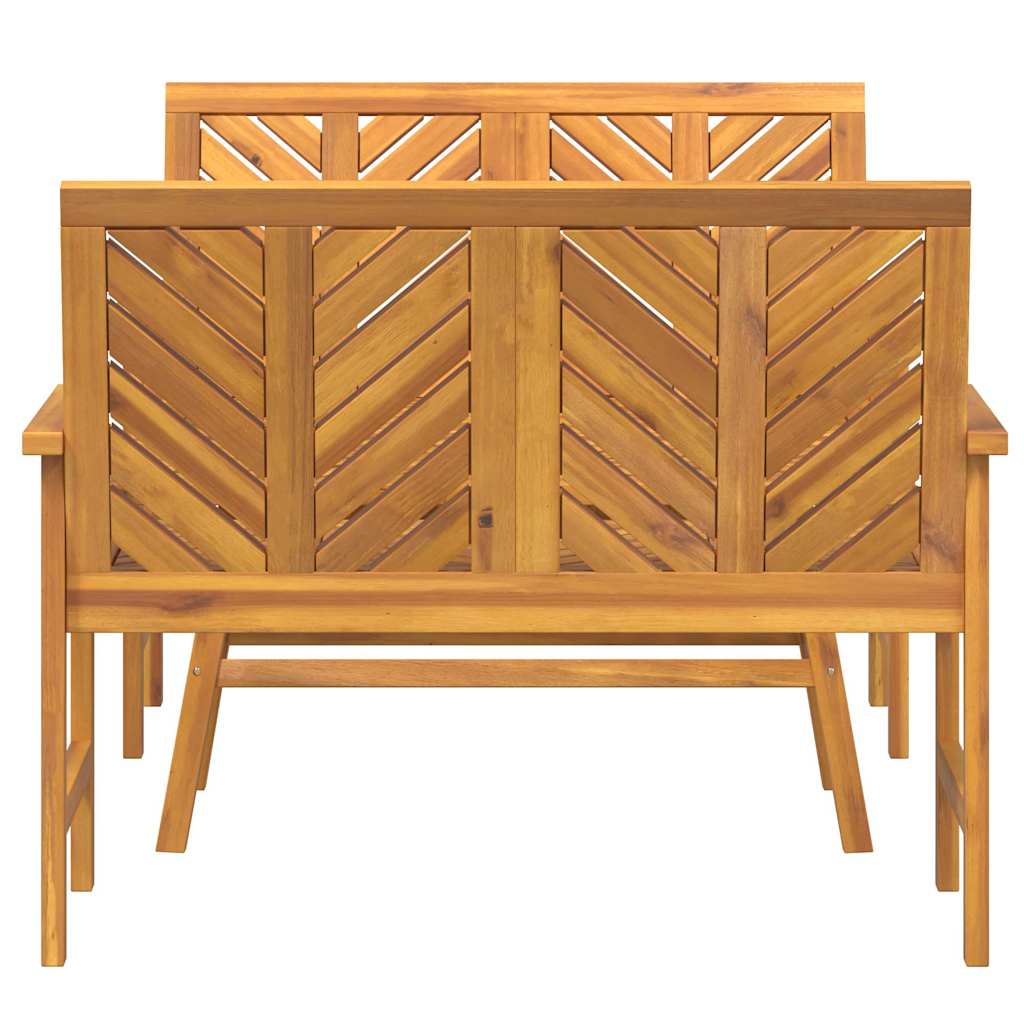 Conjunto de Sofás de Jardín 3 pcs Marrón