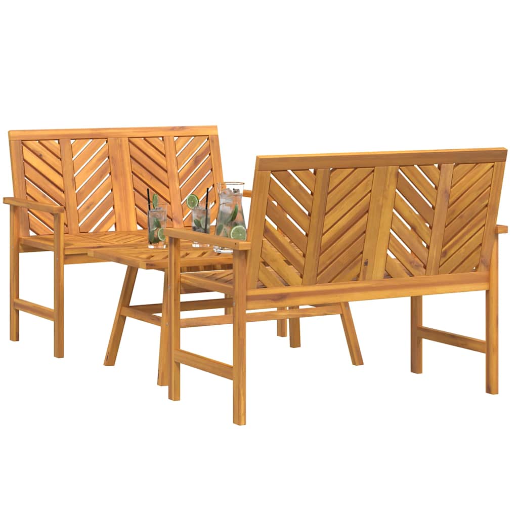 Conjunto de Sofás de Jardín 3 pcs Marrón