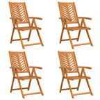 Silla de Jardín 4 pcs Marrón 57 x 72 x 109 cm