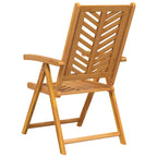 Silla de Jardín 4 pcs Marrón 57 x 72 x 109 cm