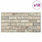 Paneles de pared 10 pcs Arena 100 x 50 cm Espuma EPS