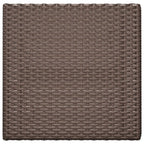 Mesa bistró plegable marrón ratán sintético 55x54x71 cm