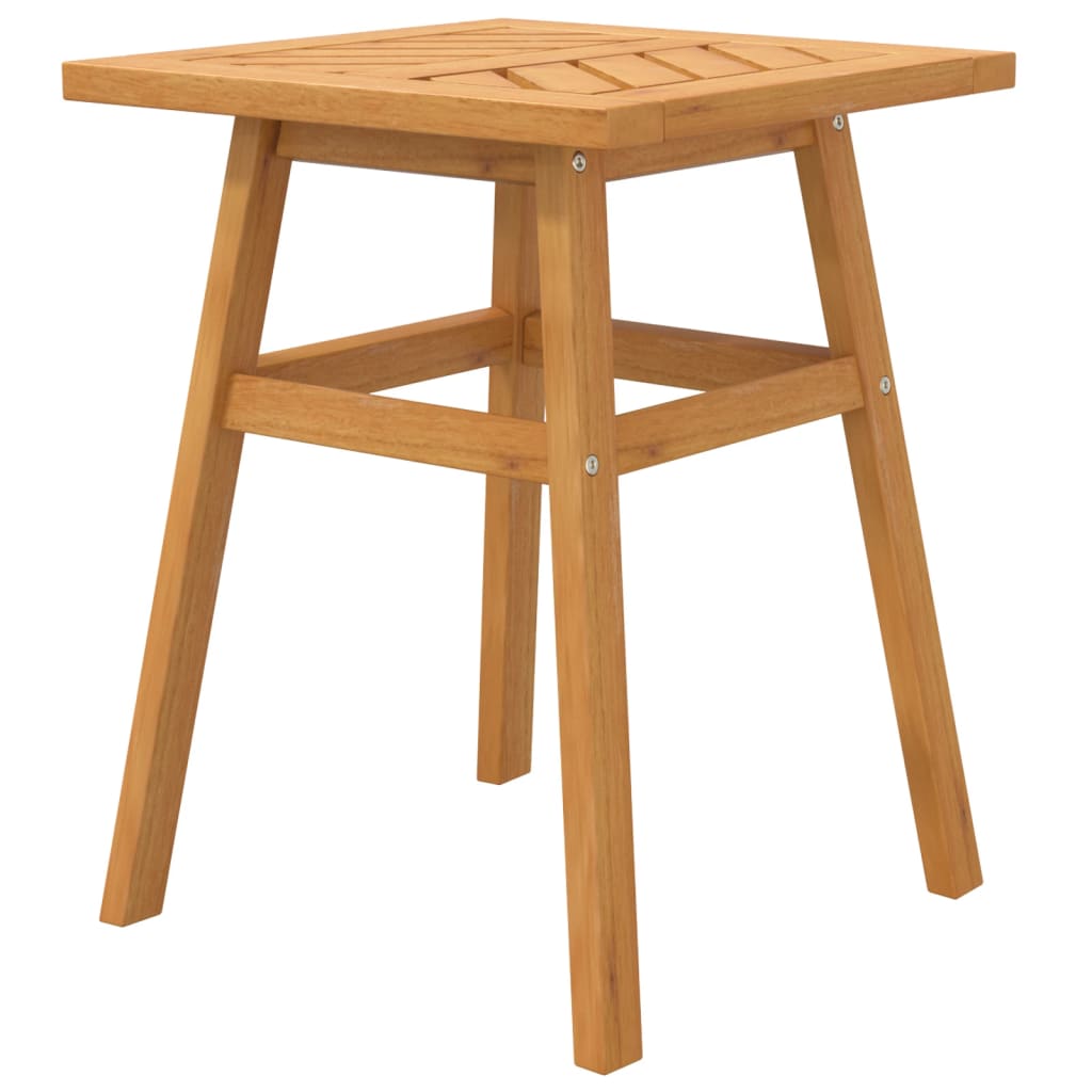 Solid acacia wood side table 45x45x60 cm