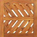 Solid acacia wood side table 45x45x60 cm