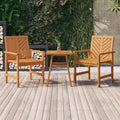 Solid acacia wood side table 45x45x60 cm