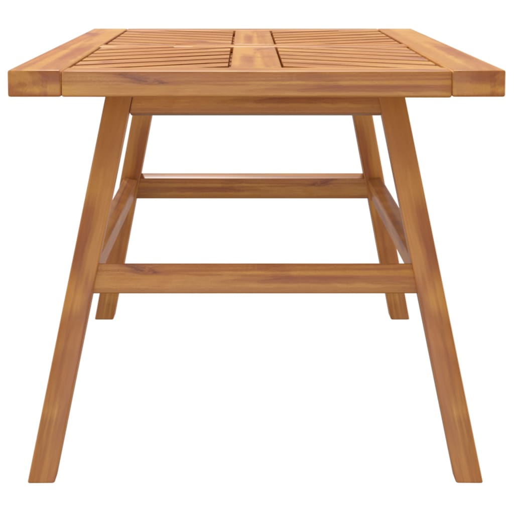Solid acacia wood coffee table 100x50x45 cm