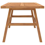 Solid acacia wood coffee table 100x50x45 cm