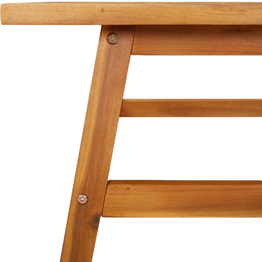 Solid acacia wood coffee table 100x50x45 cm