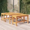 Solid acacia wood coffee table 100x50x45 cm