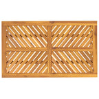 Solid acacia wood garden dining table 150x90x74 cm