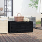 Baúl de jardín madera maciza de pino 101x50,5x46,5 cm