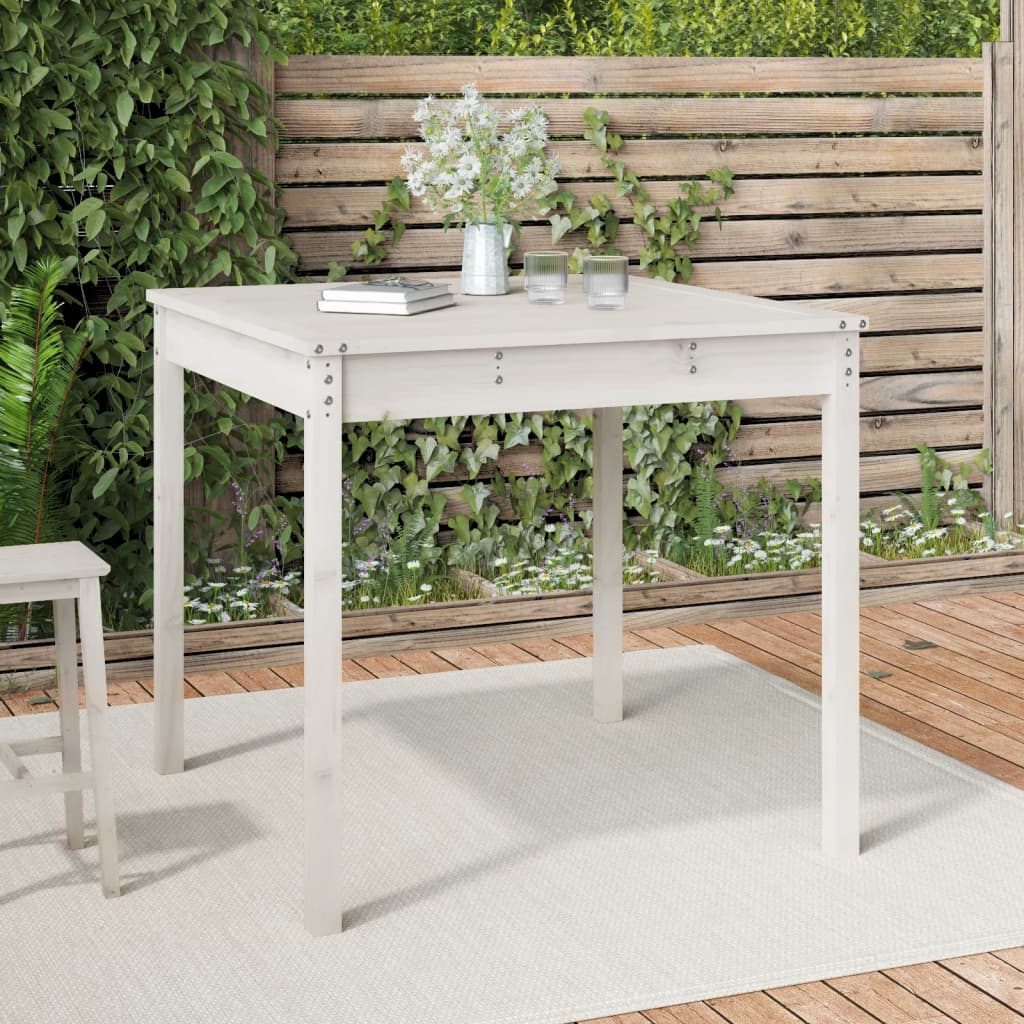 Mesa de jardín madera maciza de abeto Douglas 203,5x100x76 cm