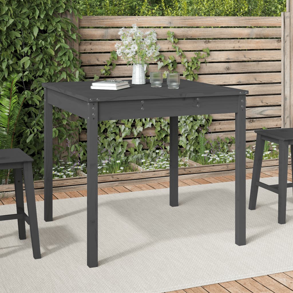 Mesa de jardín madera maciza de abeto Douglas 203,5x100x76 cm
