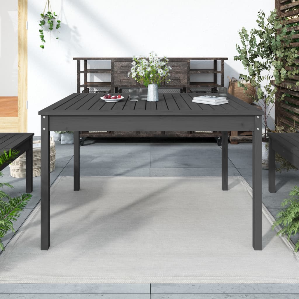 Mesa de jardín madera maciza de abeto Douglas 203,5x100x76 cm