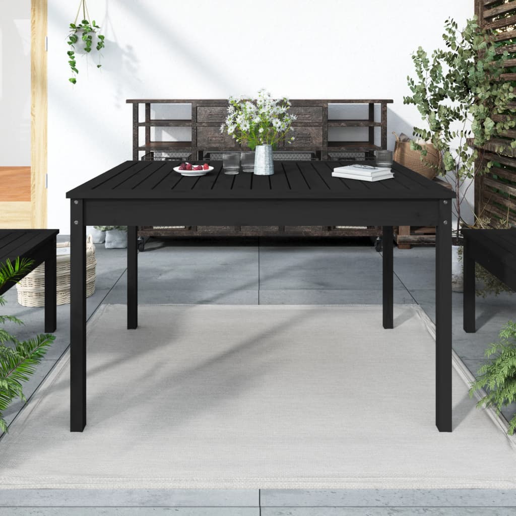 Mesa de jardín madera maciza de abeto Douglas 203,5x100x76 cm