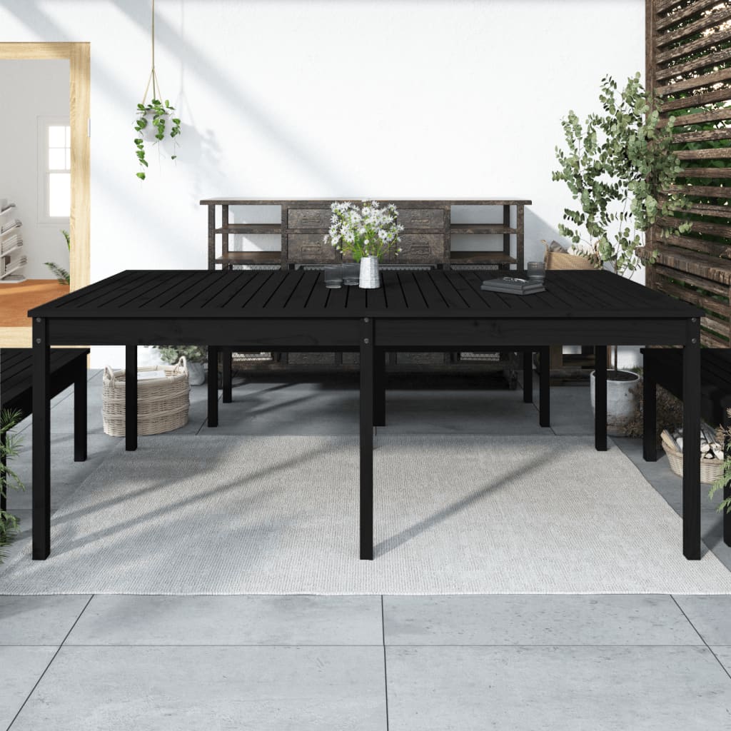 Mesa de jardín madera maciza de abeto Douglas 203,5x100x76 cm