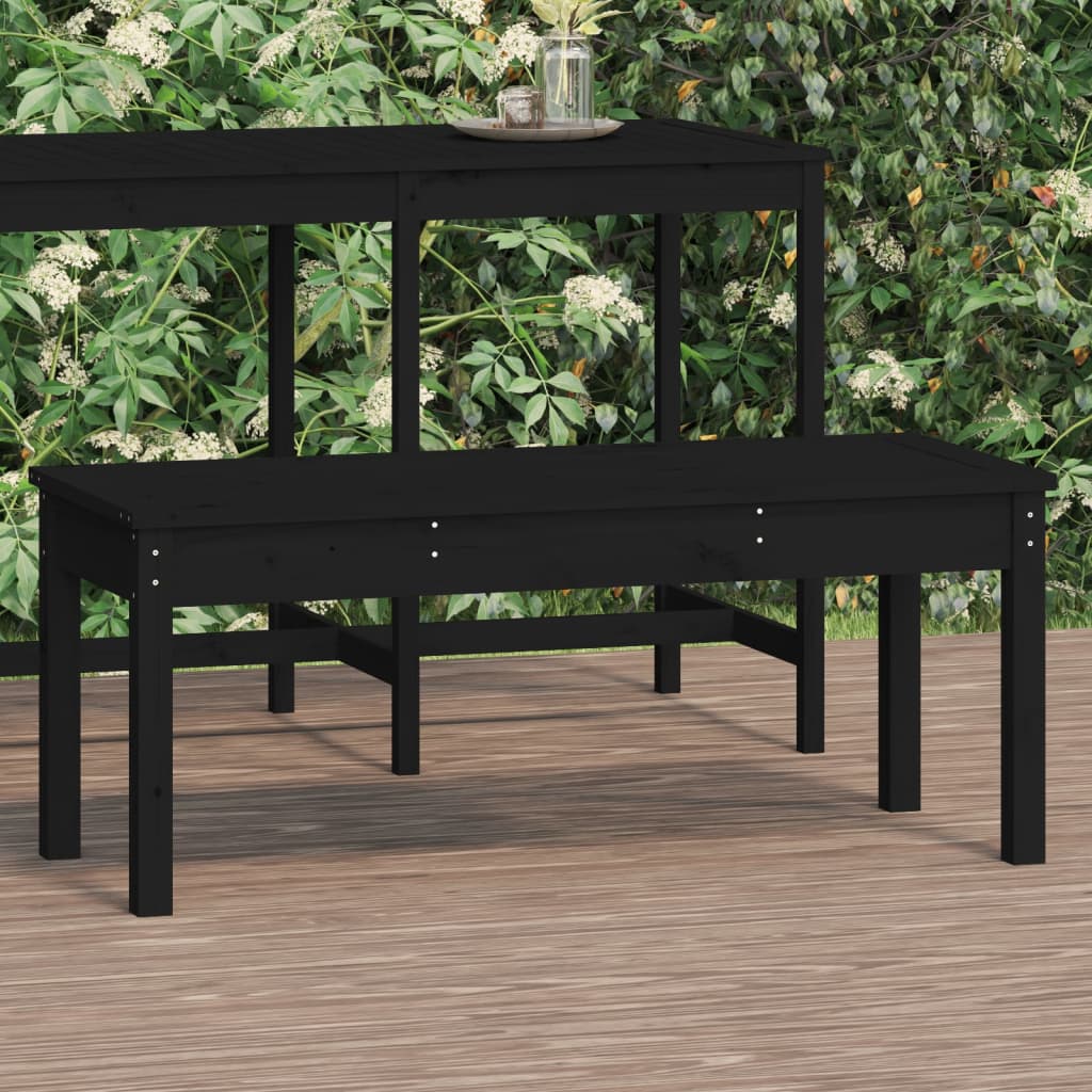Banco de jardín madera maciza abeto de Douglas 109x48x91,5 cm