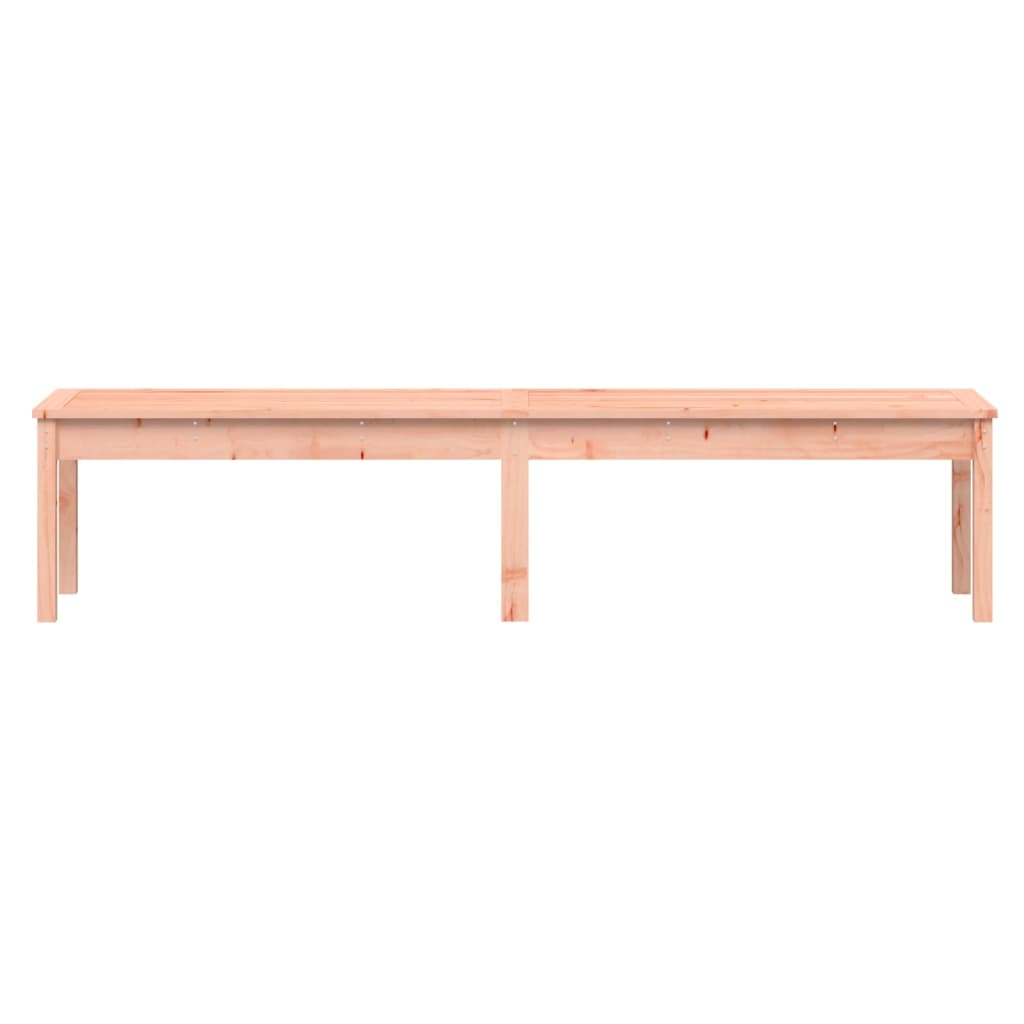 Banco de jardín 2 plazas madera maciza Douglas 203,5x44x45 cm