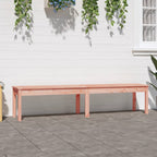 Banco de jardín 2 plazas madera maciza Douglas 203,5x44x45 cm