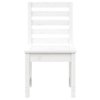 Sillas jardín 2 uds madera maciza pino blanco 50x48x91,5 cm