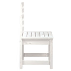 Sillas jardín 2 uds madera maciza pino blanco 50x48x91,5 cm