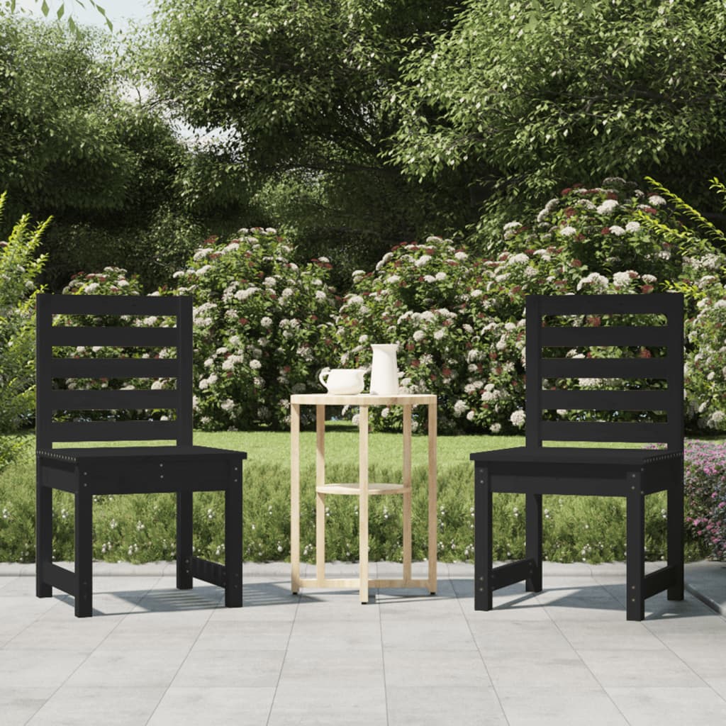 Sillas de jardín 2 uds madera abeto Douglas 50x48x91,5 cm