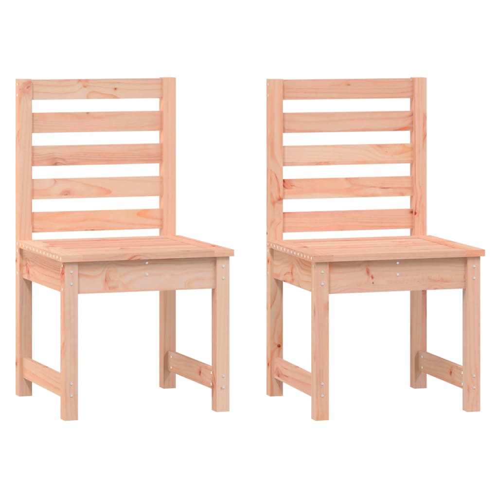 Sillas de jardín 2 uds madera abeto Douglas 50x48x91,5 cm
