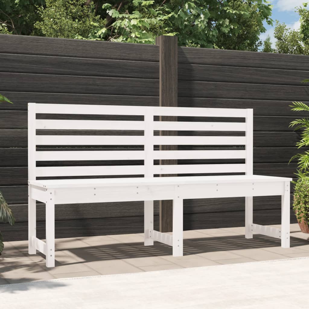 Banco de jardín madera maciza abeto de Douglas 109x48x91,5 cm