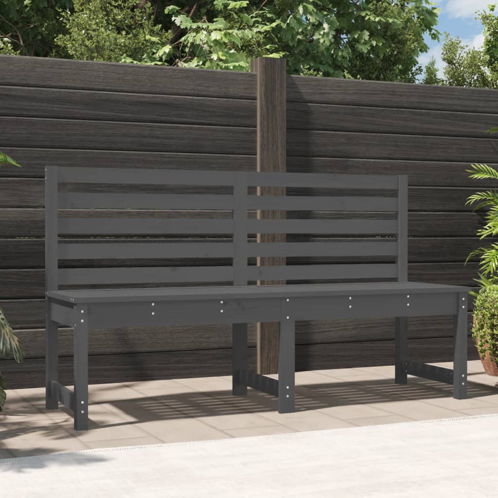 Banco de jardín madera maciza abeto de Douglas 109x48x91,5 cm